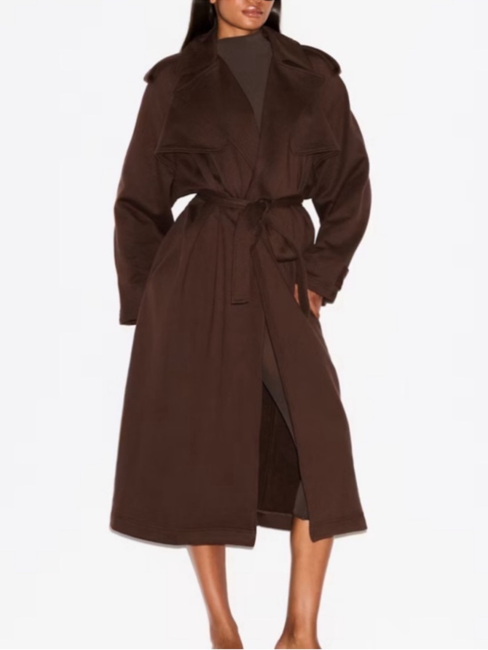 【 NEW】SKIMS Boyfriend Fleece Trench Coat